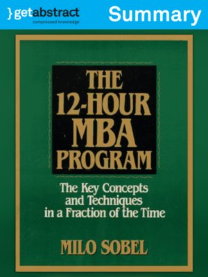 cover image of The 12-Hour MBA Program (Summary)